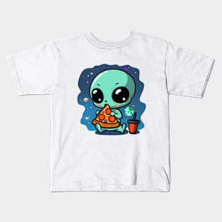 I Want to Belive...in Pizza, Alien Kids T-Shirt